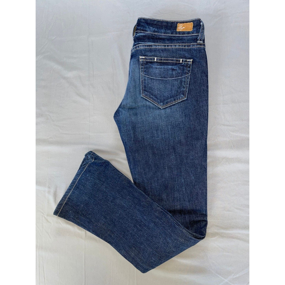 Paige Lou Lou Flare Lightweight Stretch Denim Jeans. Medium Wash, Women's 25 GUC